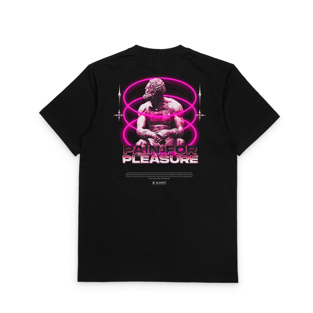 Almost Studio - T-Shirt - Pleasure - Black