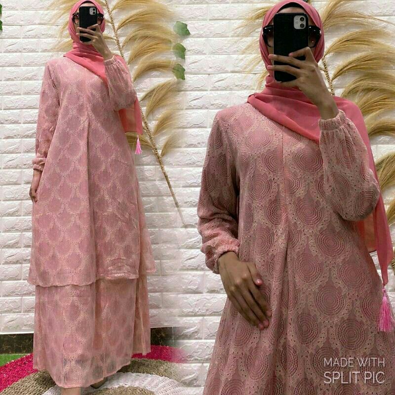 Gamis Malaysia Brokat