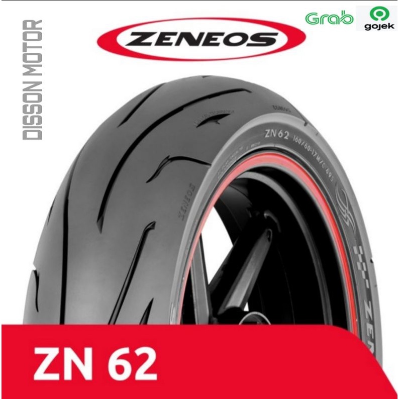 ZENEOS ZN62 130/60-17 Tubeless BONUS Pentil tubles Ban Motor Sport
