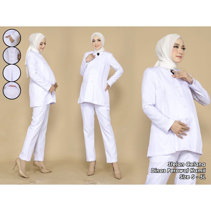 Baju Seragam PEMDA dan PERAWAT  utk Wanita (HAMIL ) bagi  PNS/ ASN/PERAWAT