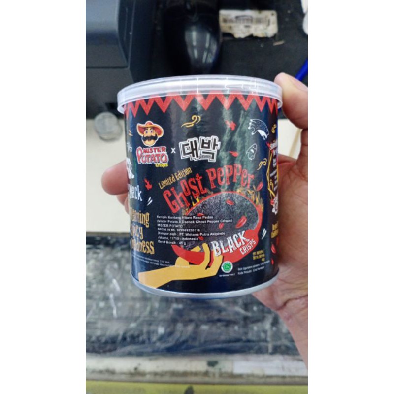 

MR.POTATO ghost pepper black cripss daebak limited edition 45 gr