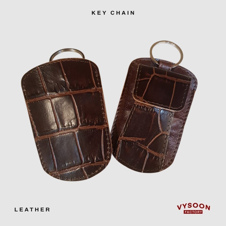 Gantungan Kunci Kulit Pinggang Mobil Motor / Genuine Leather Keychain