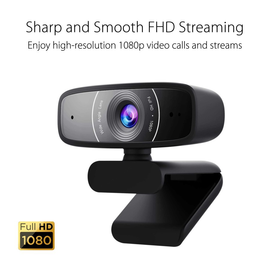 ASUS Webcam C3 / C-3 USB Camera with FHD 1080P 30 FPS Recording &amp; Mic
