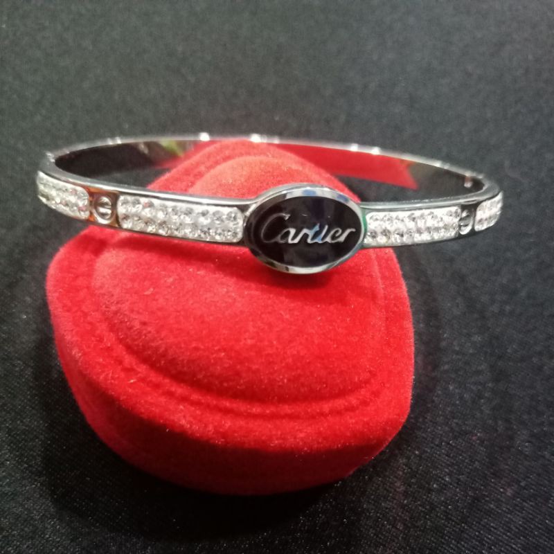 gelang tangan cartier titanium