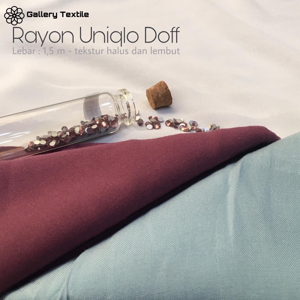 RAYON UNIQLO DOFF/ RAYON UNIQLO / KAIN RAYON / RUBINA