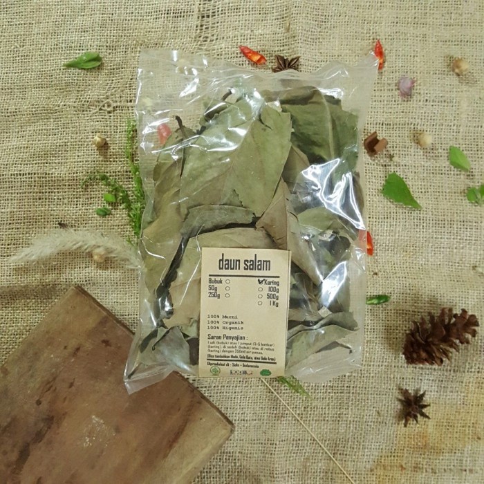 

DAUN SALAM KERING 50 gr - Syzygium Polyanthum - MURNI - JSR