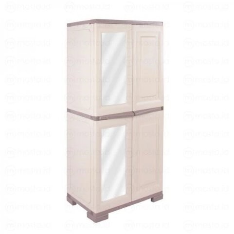 LEMARI PLASTIK 2 PINTU CERMIN OMC ST2 OLYMPLAST
