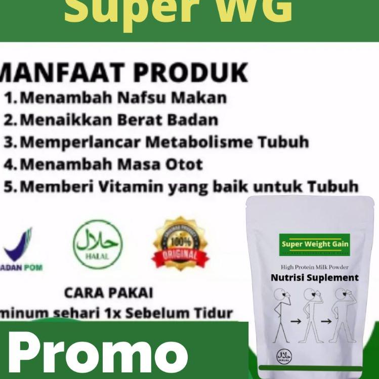 

✔✔BARU✔✔ WEIGHT GAIN susu penambah berat badan susu penggemuk badan anak dewasa bpom ampuh cepat appeton weight gain