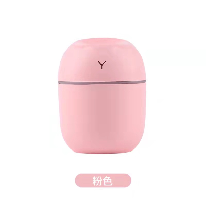 Diffuser Humidifier 220 ML- 420 ML  W/7 colour LED light -Oil Aromatherapy - Pengharum Ruangan-220 ML PINK