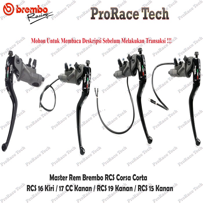 Master Rem Brembo RCS 15 Corsa Corta Kanan /  RCS 17  Corsa Corta Kanan / RCS 19  Corsa Corta Kanan 