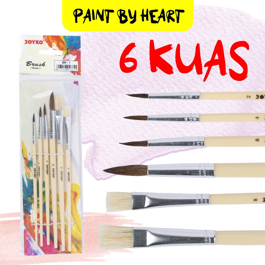 

Brush Kuas Cat Air Lukis Acrylic Joyko BR-1 / Kuas Lukis /Brush Joyko