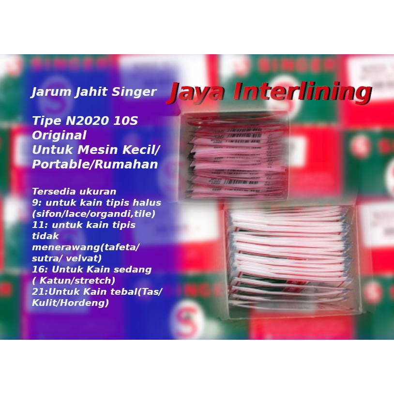 Jarum mesin Jahit Merek Singer Mesin Jahit Rumah Tangga / Portable