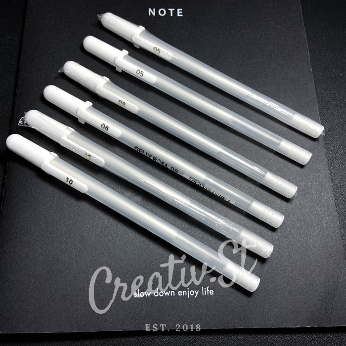 

MURAH Sakura Gelly Roll White Gel Ink Pen 05 08 10 - 05