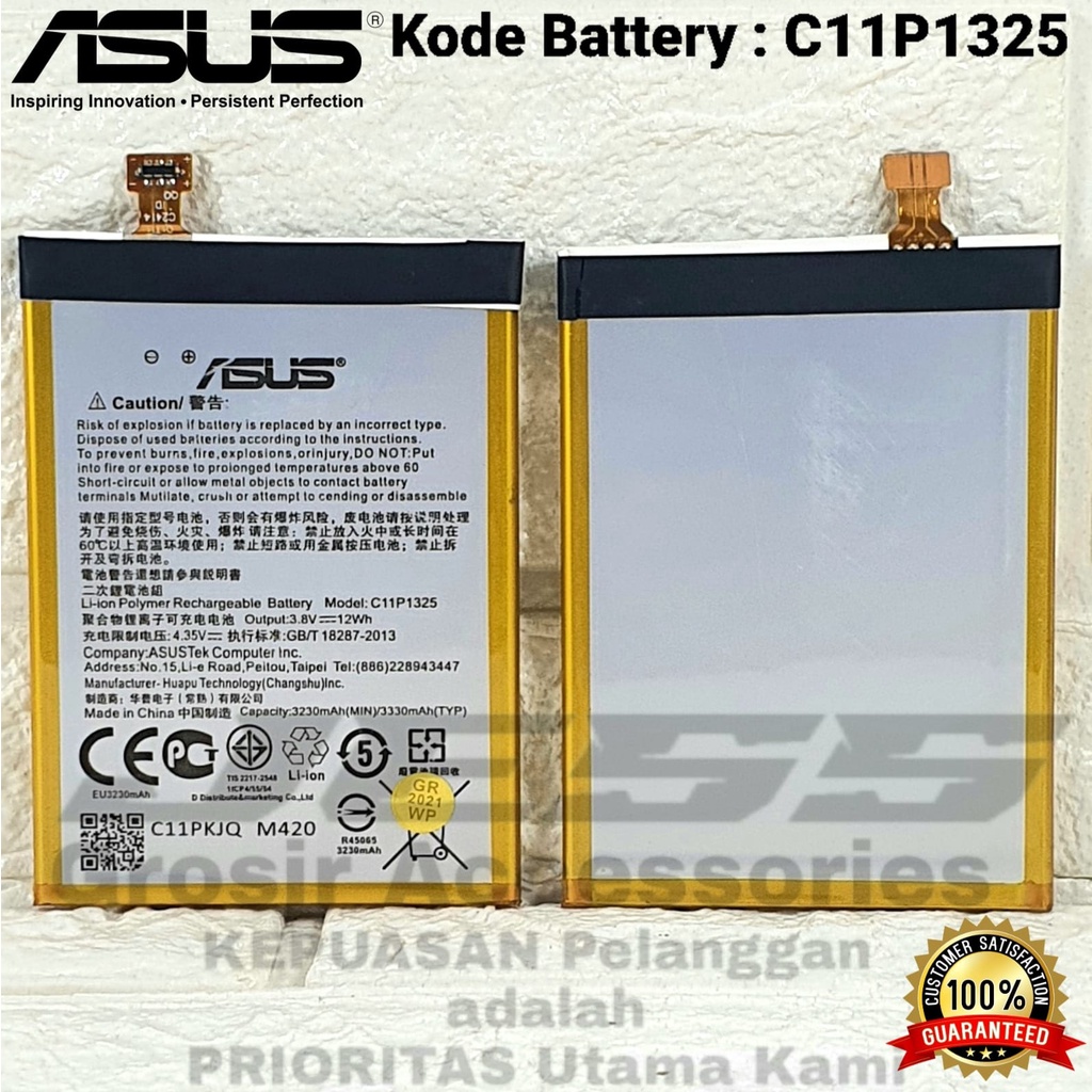 Baterai Original ASUS Zenfone 6 , A600CG , A601CG , A600 , Z002 , T00G , Kode Battery C11P1325