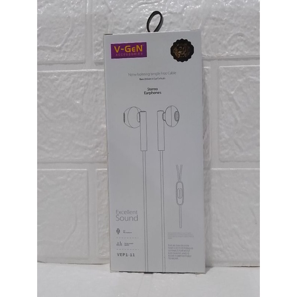 Handsfree vgen VEP111,aksesoris hp,hedset murah,headset vgen,headset ori.