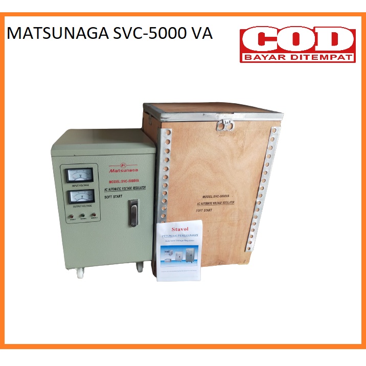 Matsunaga Stavol Stabilizer 5000 Watt 5KVA penstabil tegangan listrik