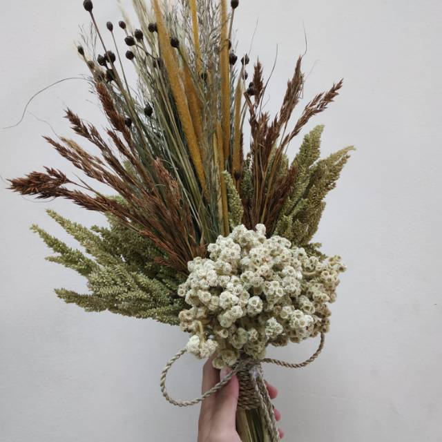 Buket Bunga Kering | Dried Flower | Buket Bunga Pernikahan | Bunga Pernikahan