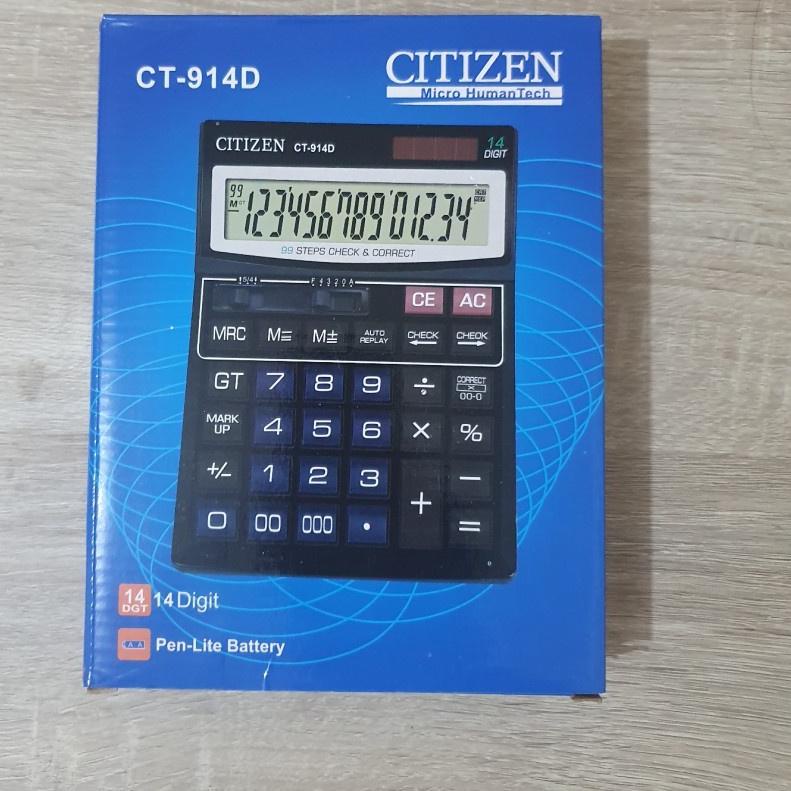 

Terlaris!! Kalkulator / calculator CITIZEN Besar 14 Digit CT 914D.