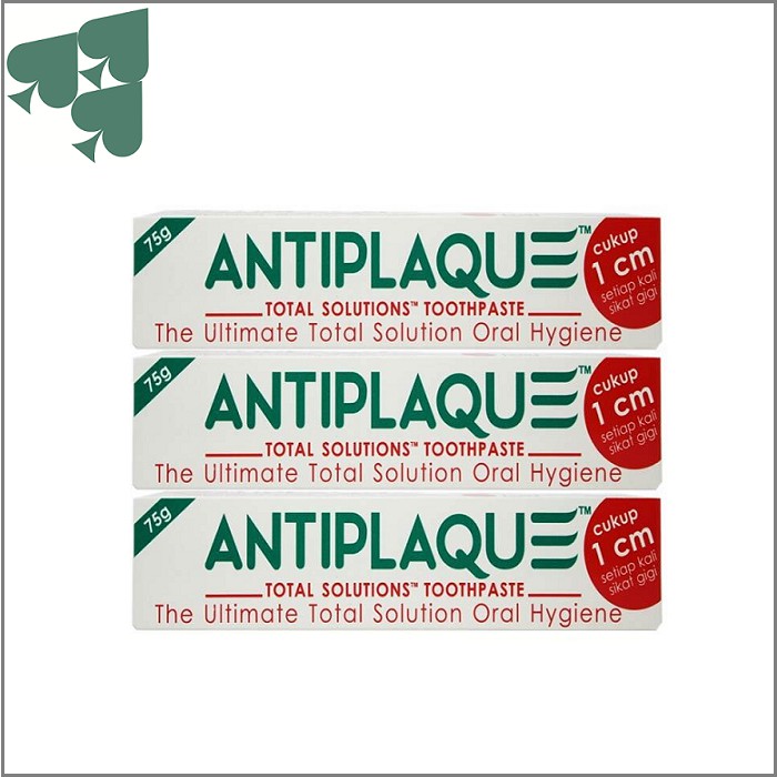 

Pasta Gigi Antiplaque 75gr paket 3pcs