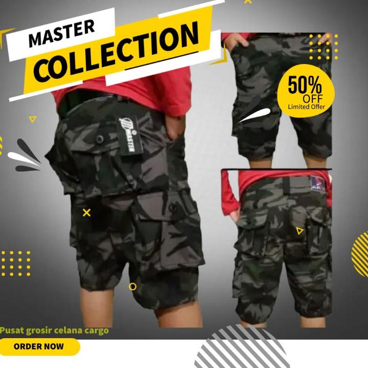 [PL. 197029] Celana cargo pendek Celana cargo Celana cargo pria Celana pendek celana army