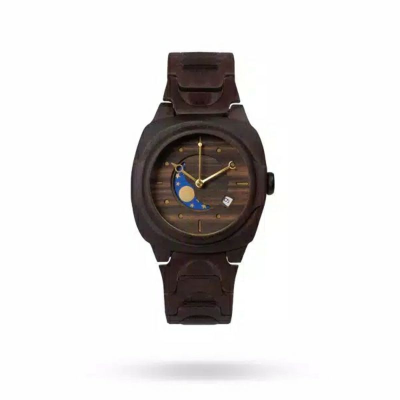 Matoa Rakai Jam Tangan Kayu - Eboni