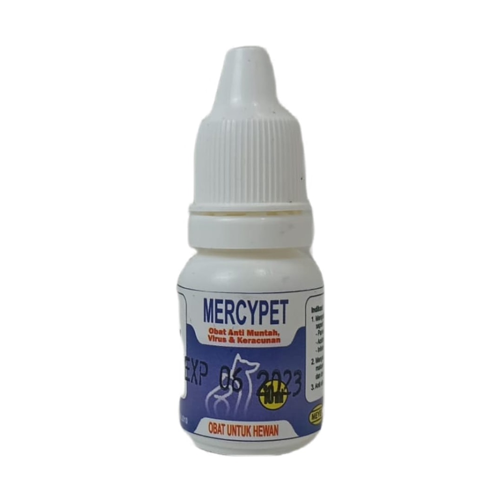 MERCYPET 10ml / Obat Anti Muntah Virus Keracunan Kucing &amp; Anjing Murah