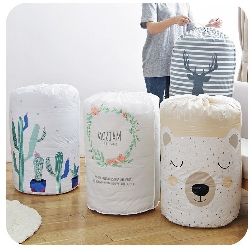 Peva Storage Bag Tas Tempat Penyimpanan Pakaian, Selimut Dan Bed Cover Quilt Bag Besar K369