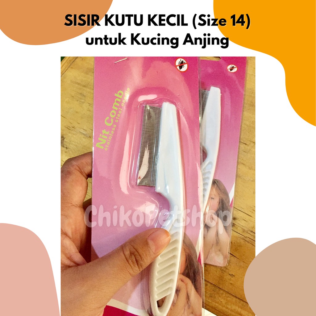 Sisir kutu kecil size (Size 14) untuk Kucing Anjing