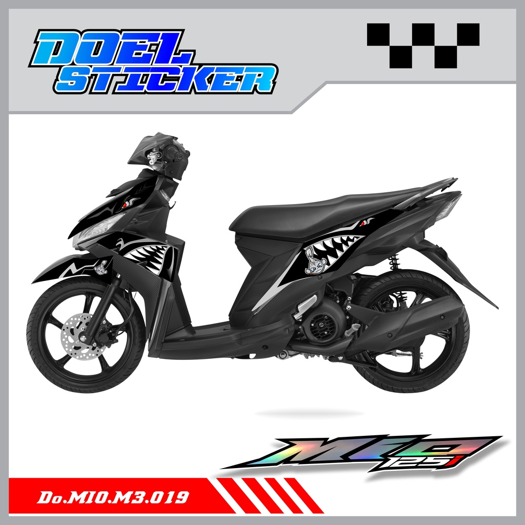 Sticker Striping Mio M3 , Mio Z , Mio 125 List Variasi Hologram pelangi,Crome Doel 19