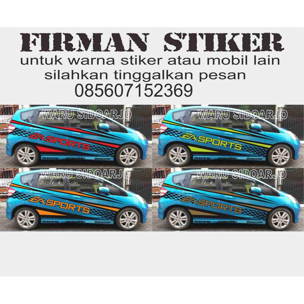 Stiker Mobil Jazz A10 Shopee Indonesia