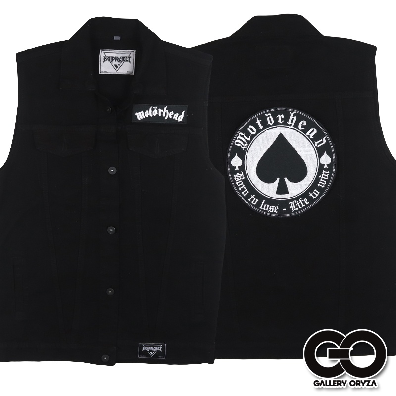 rompi motor / biker / bikers / rompi jins  MOTORHEAD / rompi lelaki / tahan angin rompi tebal bahan 