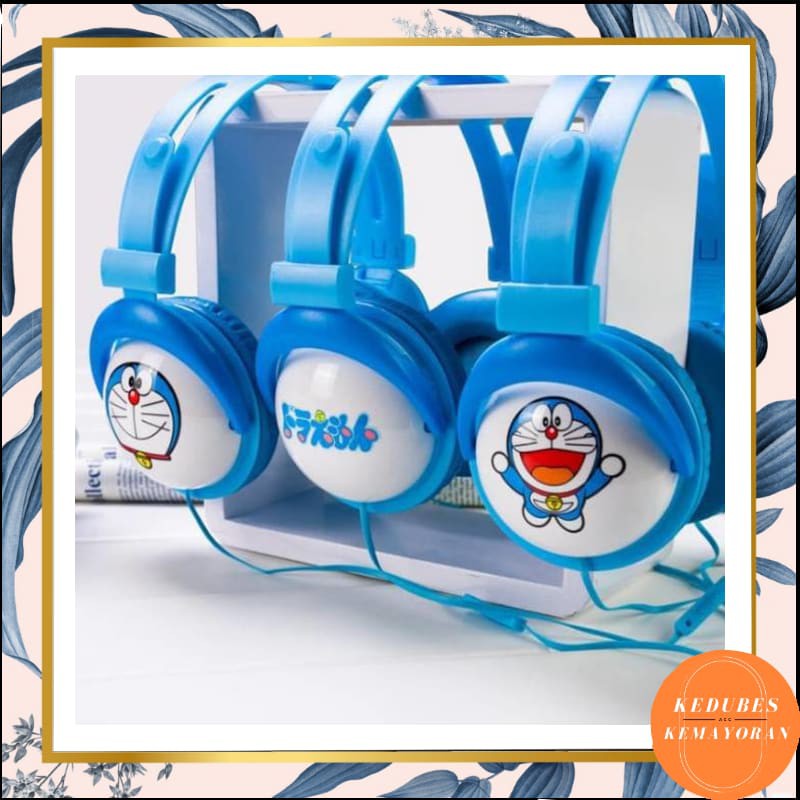 Headphone Karakter Bando Jumbo HL885 / Headset Doraemon Dan Helokitty