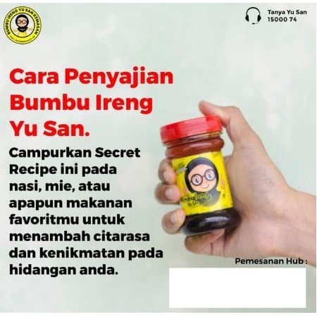 

Siap Kirim Bumbu Ireng Yu San Distributor Resmi - Pedas