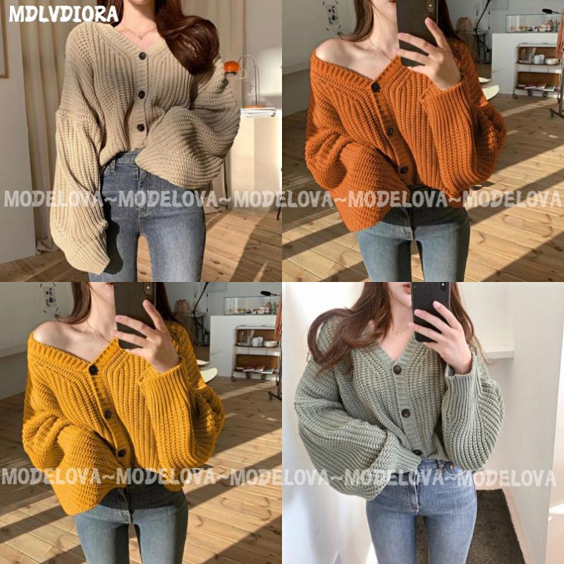 MDLV ~ BG CARDI DIORA RAJUT // BAJU RAJUT // CARDIGAN RAJUT // FASHION WANITA