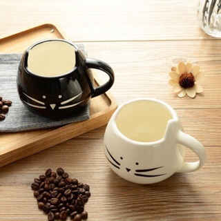 Gelas Mug keramik kucing lucu couple import Cat Mustache Gelas Mug keramik kucing lucu couple import Cat Mustache