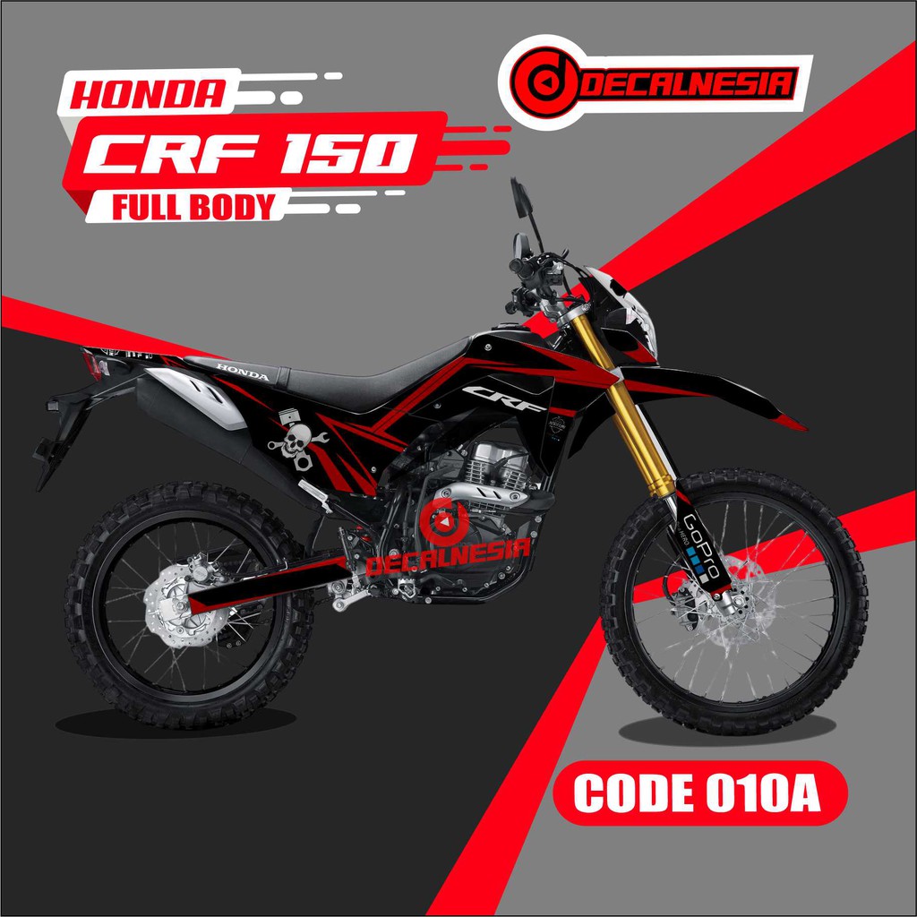 Jual Decal Stiker Full Body Motor Honda CRF 150 L Modifikasi Variasi Motif Supermoto Indonesia Shopee Indonesia