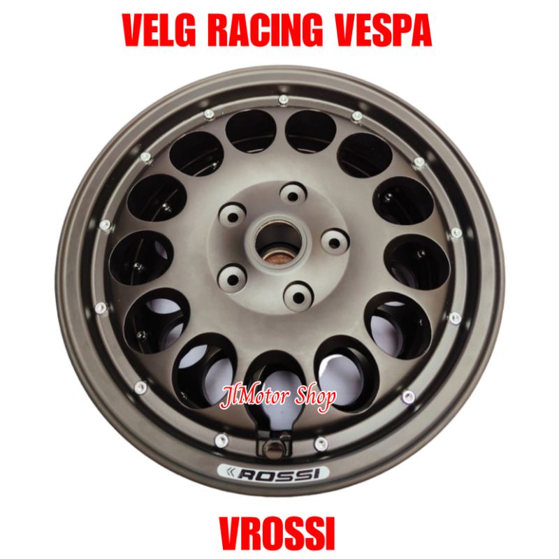 OBRAL JUAL RUGI PELEK VELG RACING VESPA VROSSI VESPA SPRINT PRIMAVERA GTS VROSSI ORIGINAL DEPAN BELAKANG