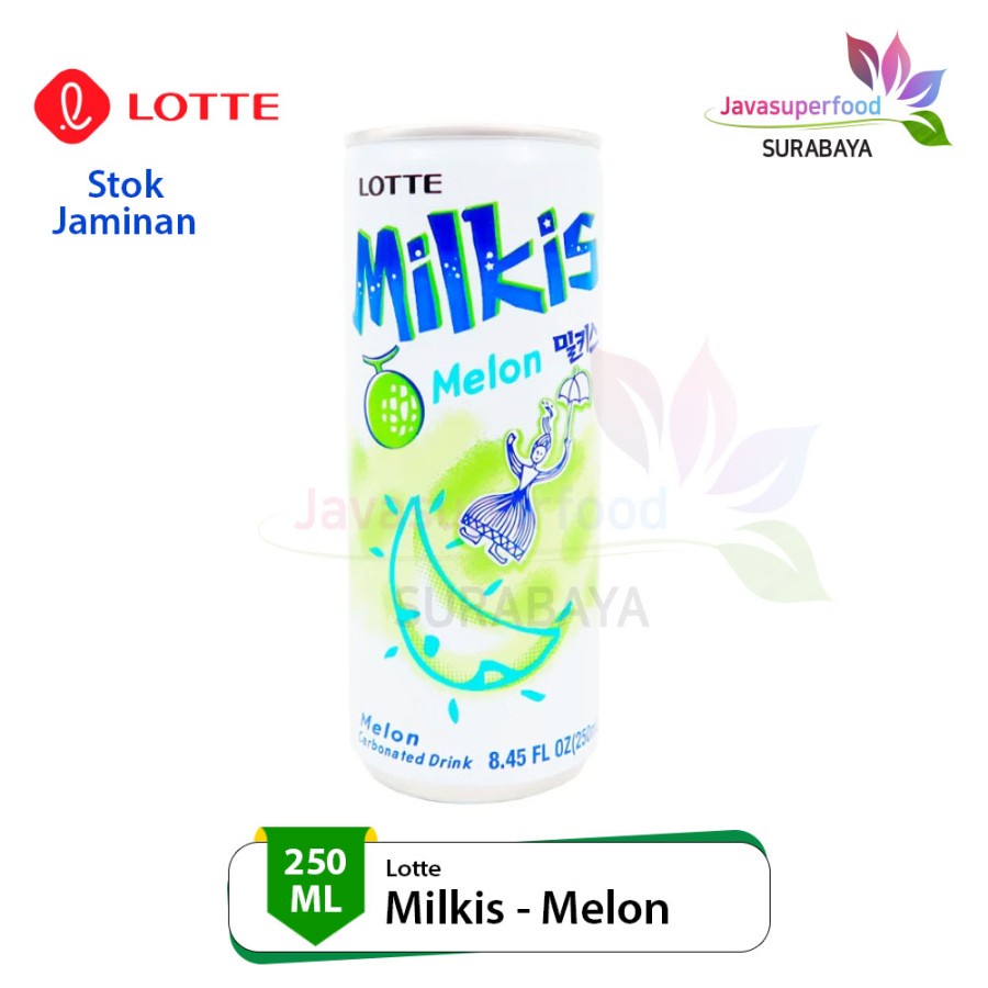 

Lotte Milkis Melon 250ml/Soda Susu Rasa Melon Asli Korea