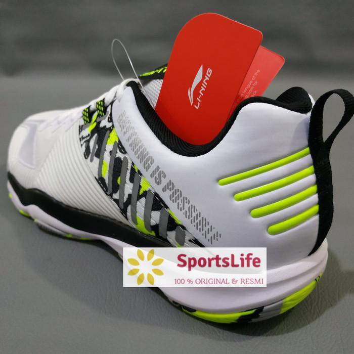 mantul habis badminton SEPATU LINING RANGER 4.0 TD ORIGINAL WHITE PUTIH