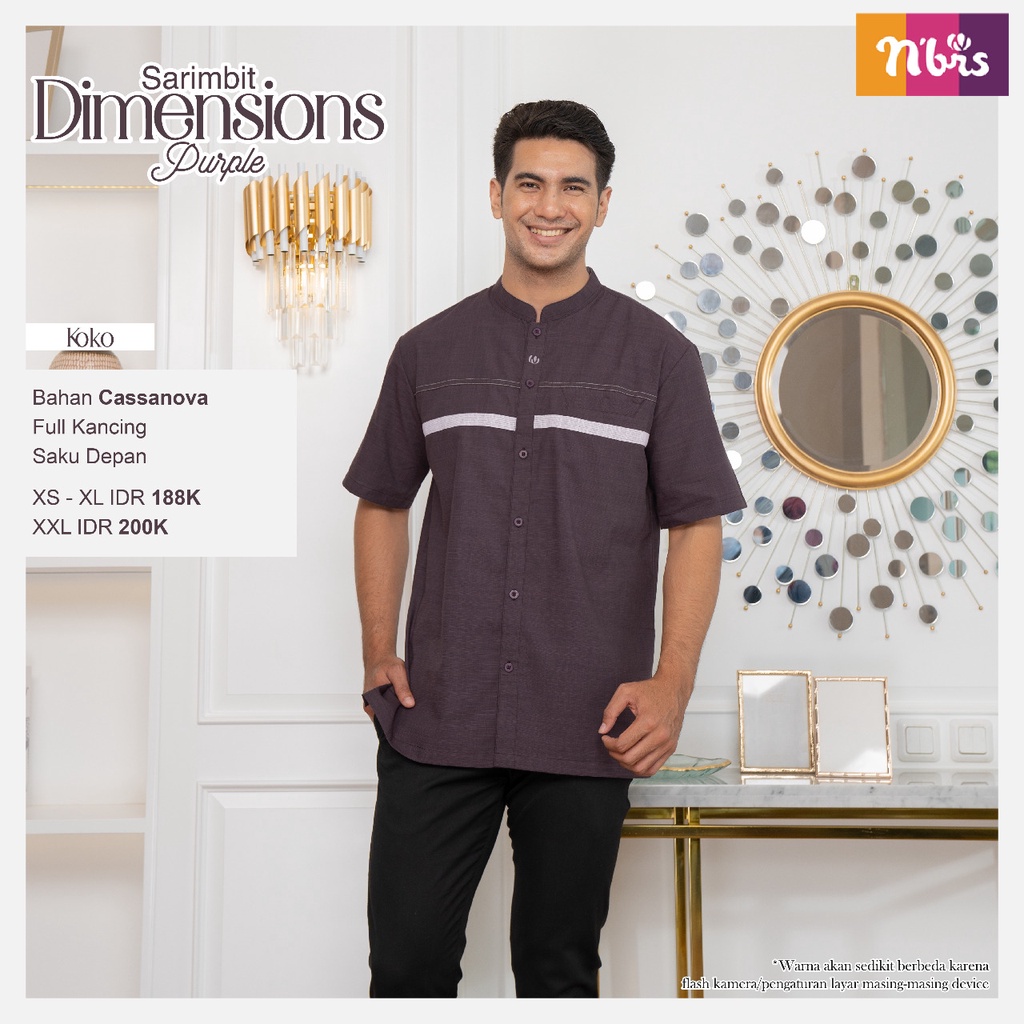 Sarimbit Nibras Terbaru 2022 Dimensions Light Purple / Couple Keluarga / Fashion Muslim
