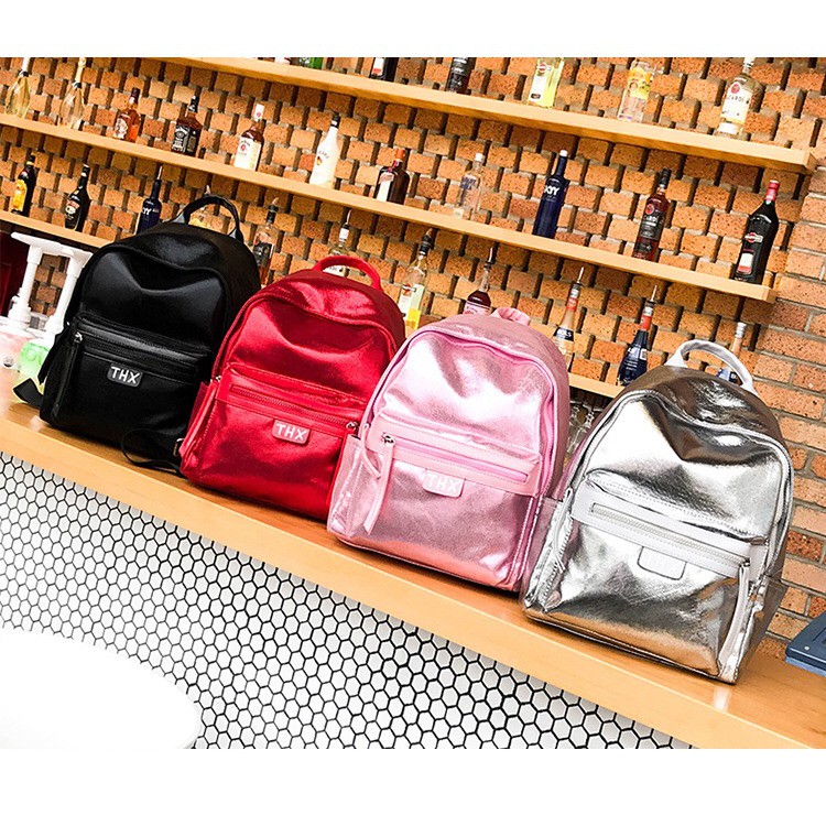 Tas Ransel Wanita Korea THX Korean THX Backpack / Shiny Korean Tumblr Glitter Backpack