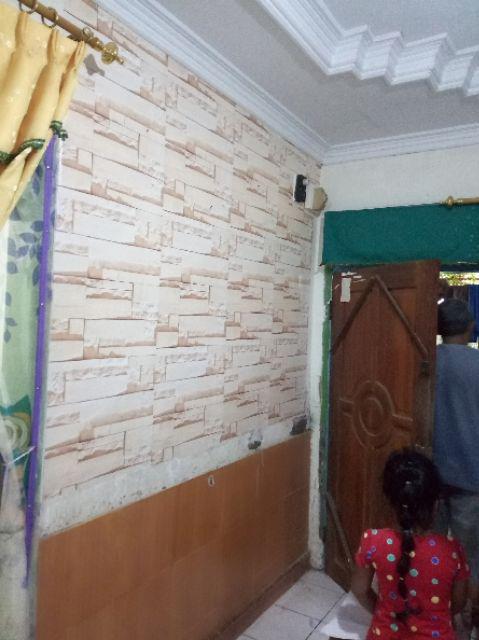 Wallpaper Dinding Sticker 45 Cm X 10 M Karakter Polkadot Shabby 3d Barca