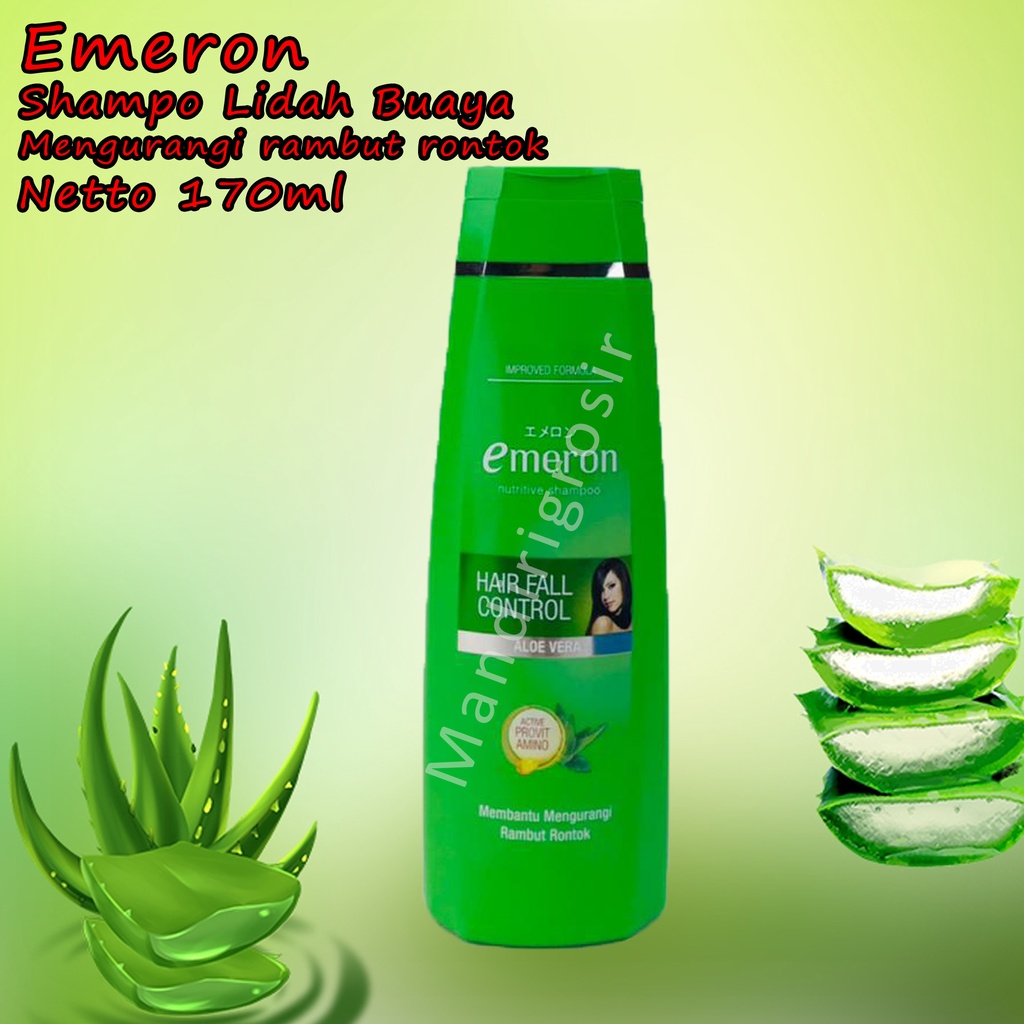 Emeron * Shampo * Lidah buaya * Mengurangi rambut rontok * 170ml