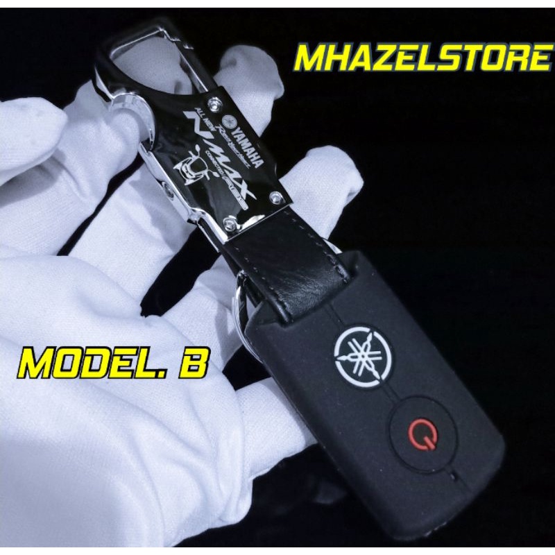 GANTUNGAN KUNCI REMOTE KEYLESS  MOTOR YAMAHA ALL NEW NMAX PAKET SARUNG KONDOM SILIKON-5