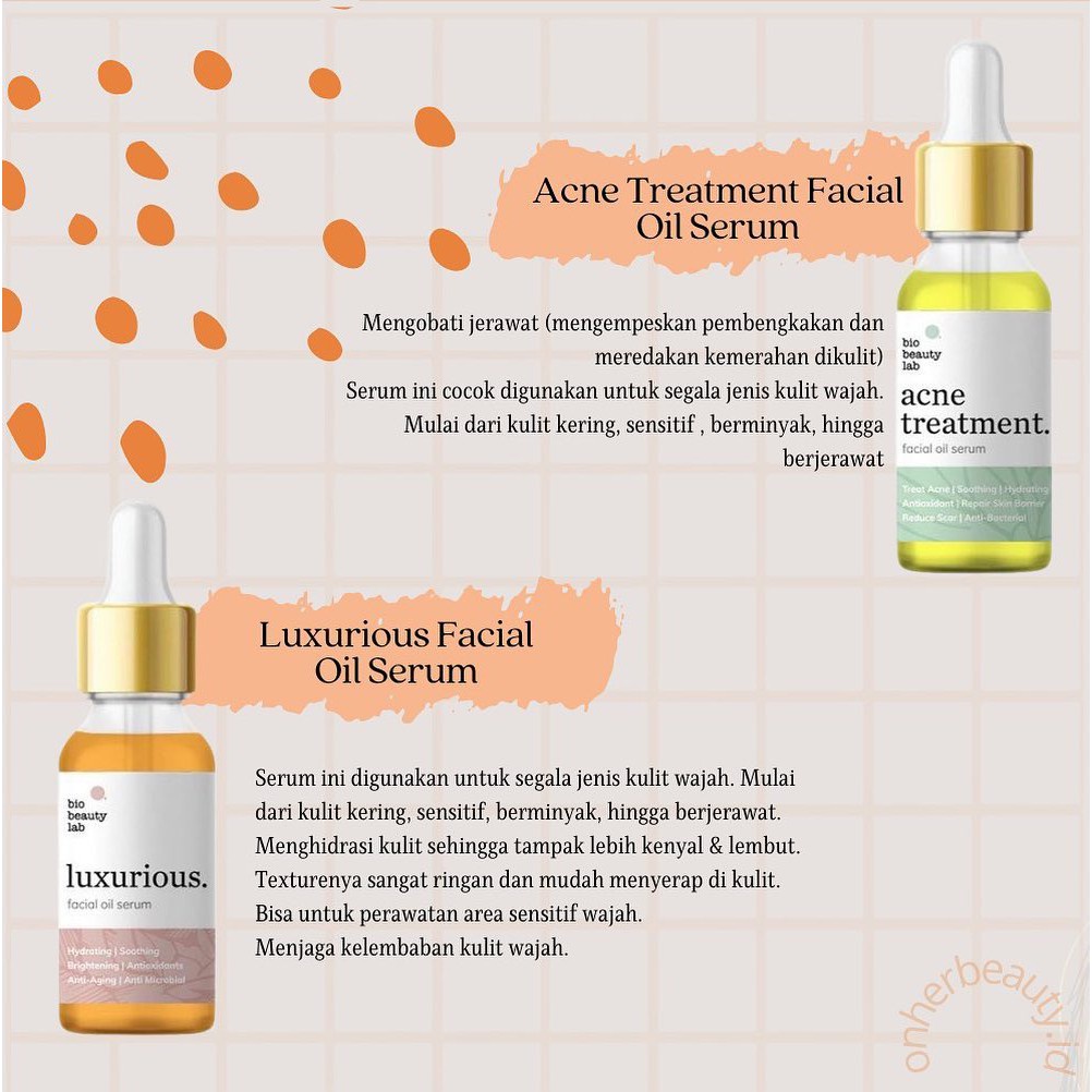 BIO BEAUTY LAB luxurious face oil serum ORIGINAL / bio beauty lab phyto power essence / bio beauty lab acne serum / serum bio beauty lab/ bio beauty lab potent c power serum