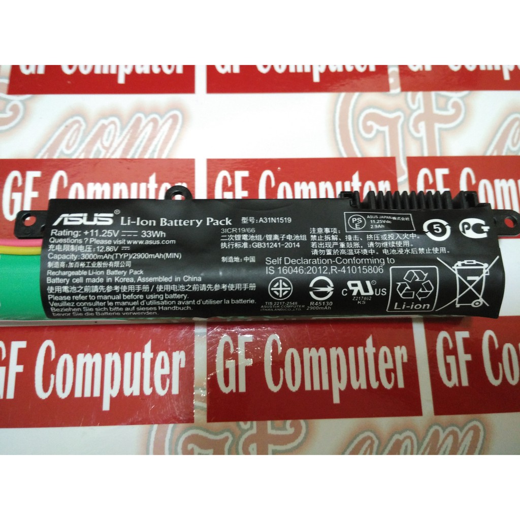 Original Baterai Laptop Asus R540SA R540SA-XX040T X540 X540LA X540LA-3G X540LA-XX013T Series