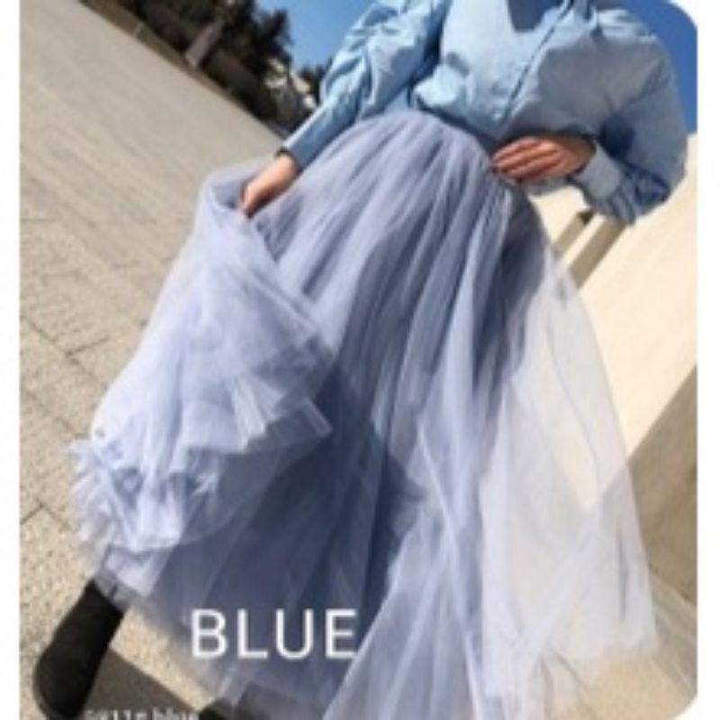 MDLV ~ 9811 TUTU LONG SKIRT ROK TILE ROK KOREA ROK LACE ROK IMPORT ROK TUTU MEKAR FASHION IMPORT