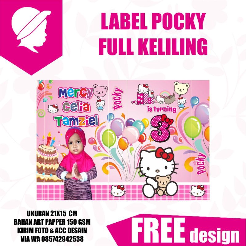 

LABEL POCKY CUSTOM NAMA + FOTO