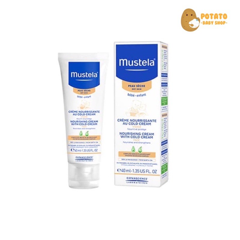 Mustela Nourish Cream With Cold Cream 40ml - Face Cream Bayi Kulit Kering