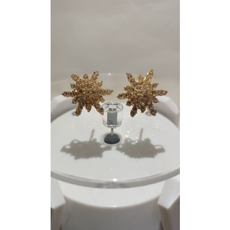 Giwang pancar lapis emas 24k